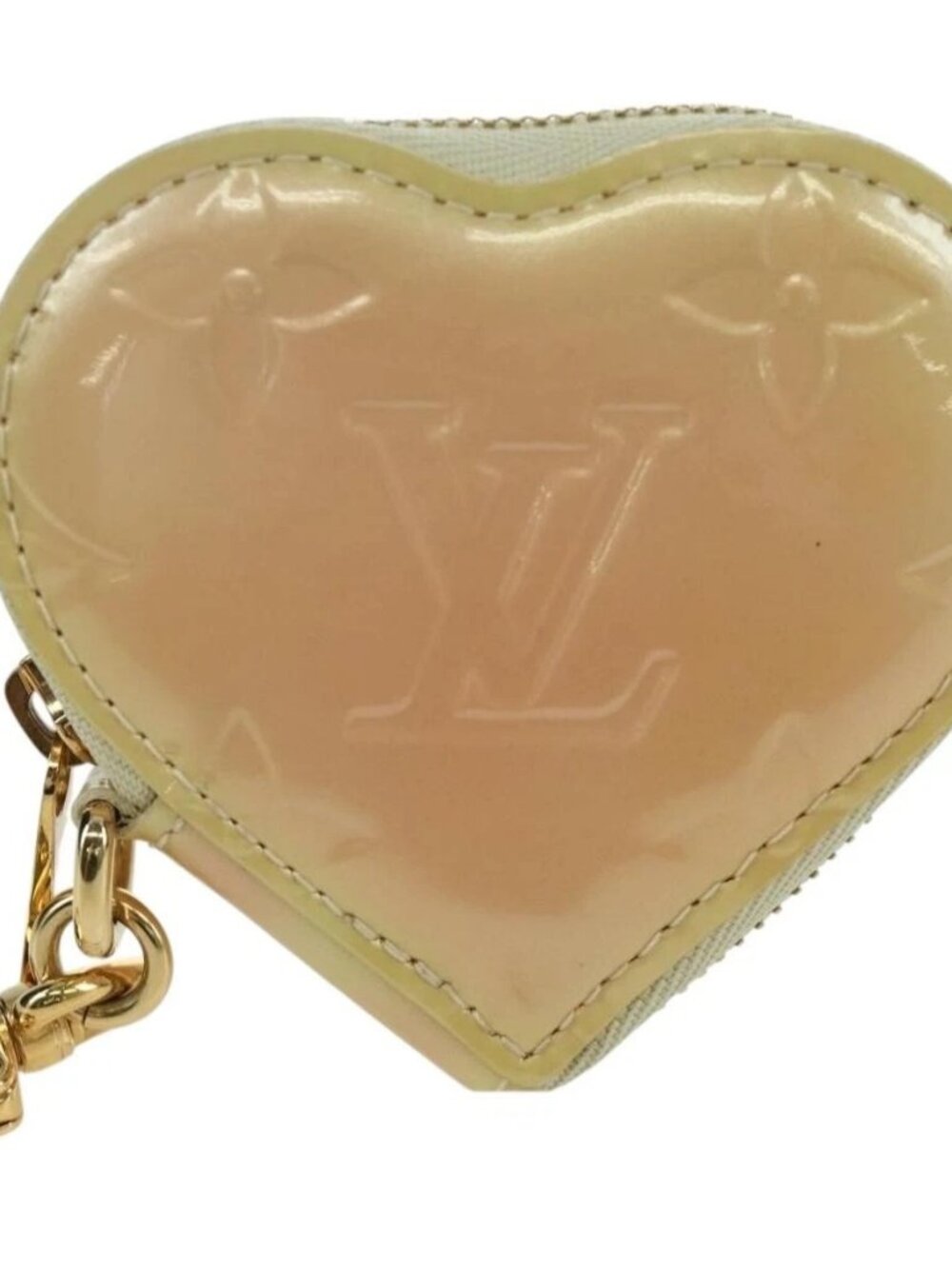 LOUIS VUITTON Vernis heart Mini Coeur Coin Purse Broncorail M91486 Auth ARZ172A - Picture 11 of 15